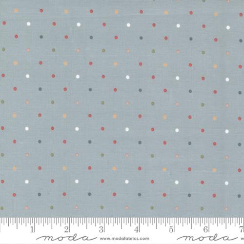 Country Rose Smokey Blue - Magic Dot Dots - Quilt Fabric