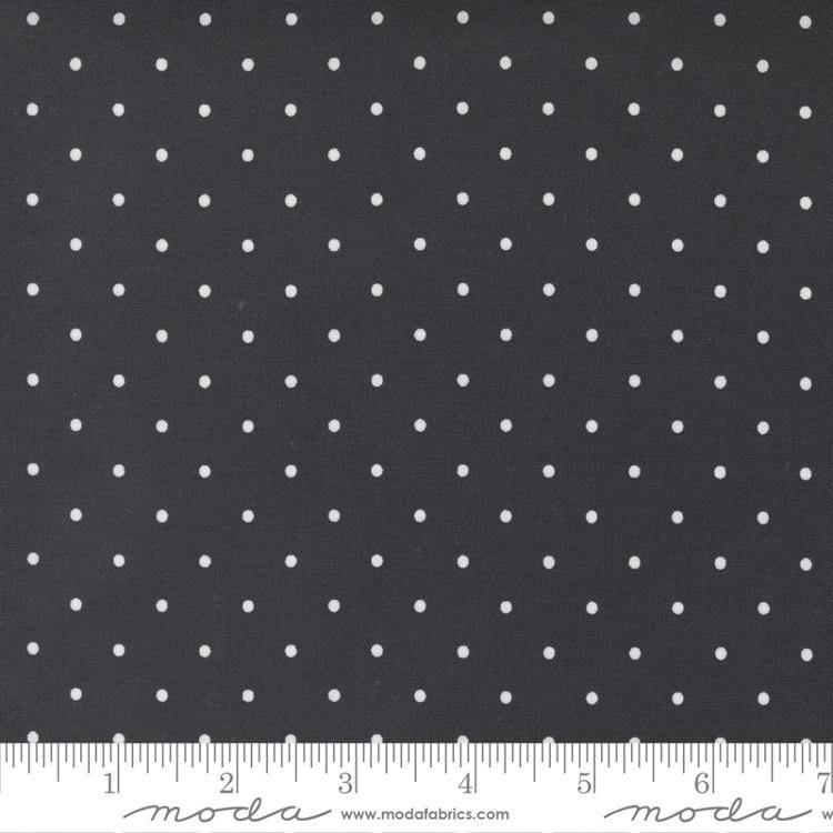Country Rose Charcoal - Magic Dot Dots - Quilt Fabric