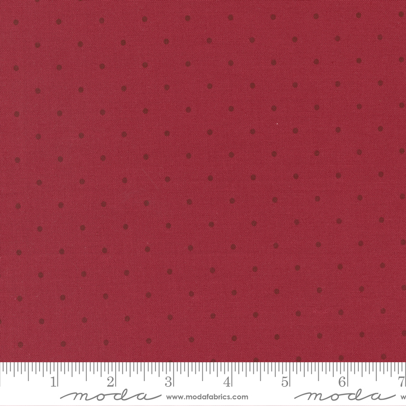 Christmas Eve Cranberry - Merry Dot Dots - Quilt Fabric
