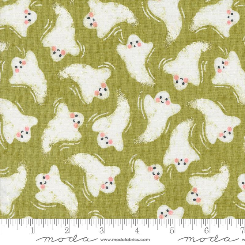 Hey Boo Witchy Green - Quilt Fabric