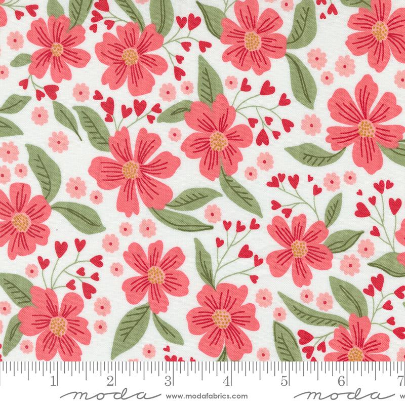 Love Blooms Flowers - Lace - Quilt Fabric