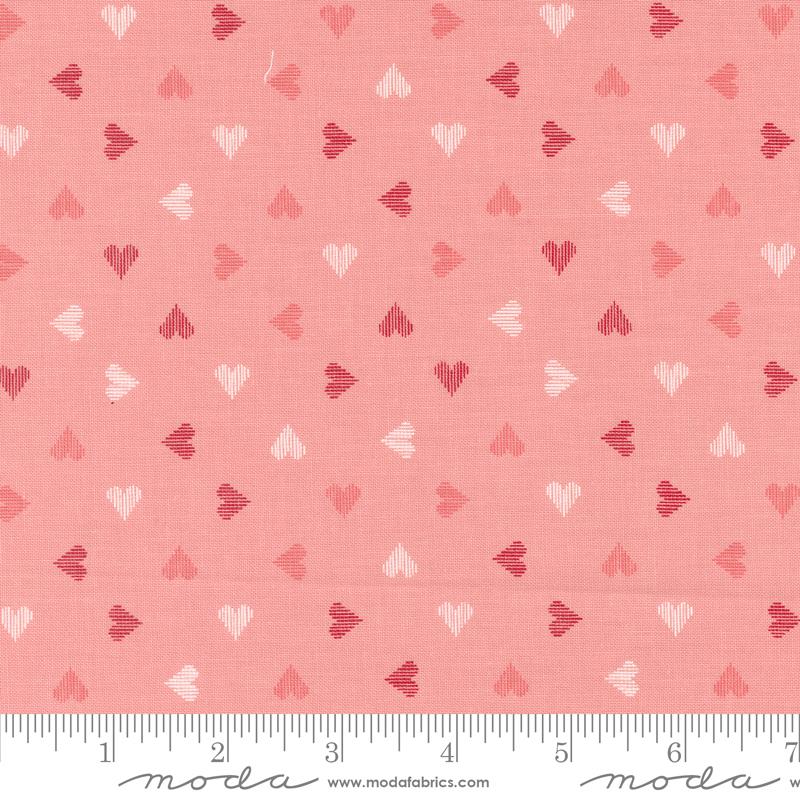 Love Blooms Hearts - Blush - Quilt Fabric