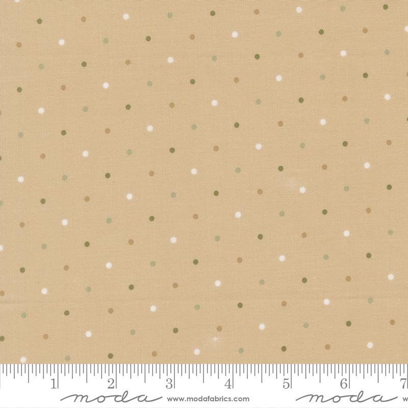 True Love Magic Dot Oatmeal - Quilt Fabric