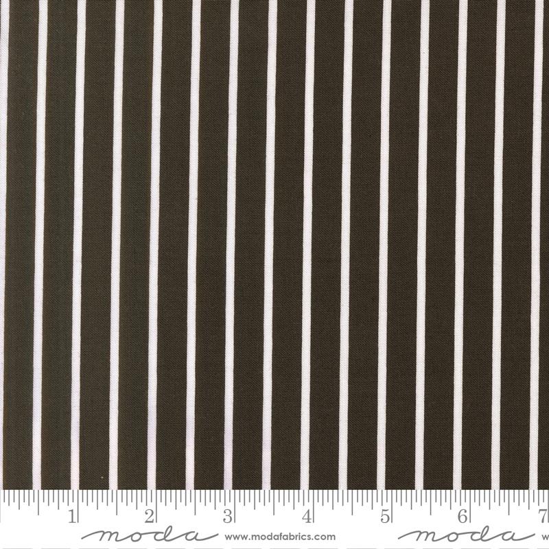 Magic Stripe Charcoal - Quilt Fabric, zoomed in. Select this picture to zoom back out.