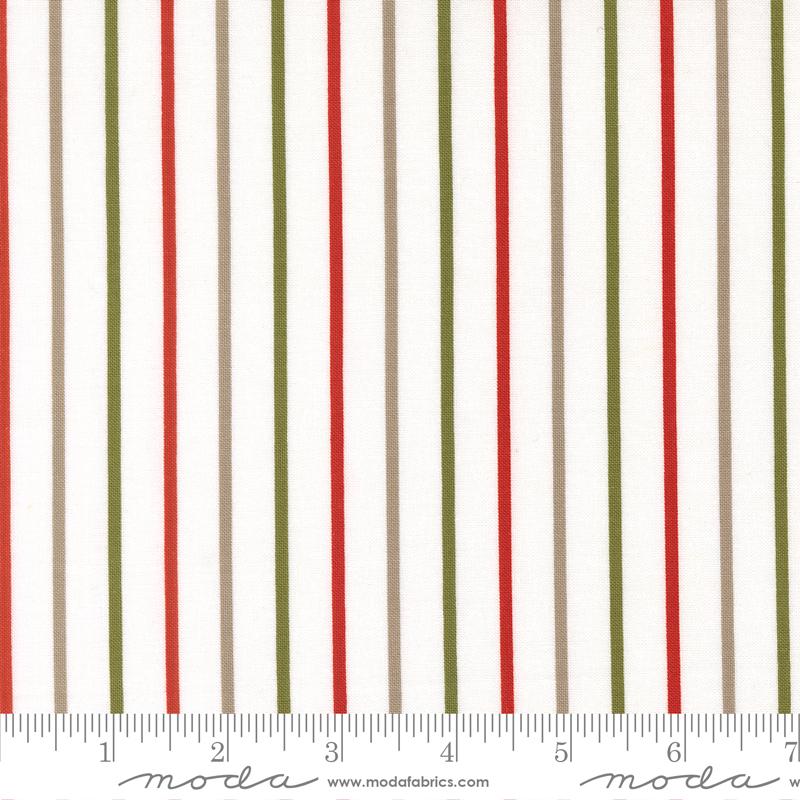 Magic Stripe Christmas - Quilt Fabric, zoomed in. Select this picture to zoom back out.
