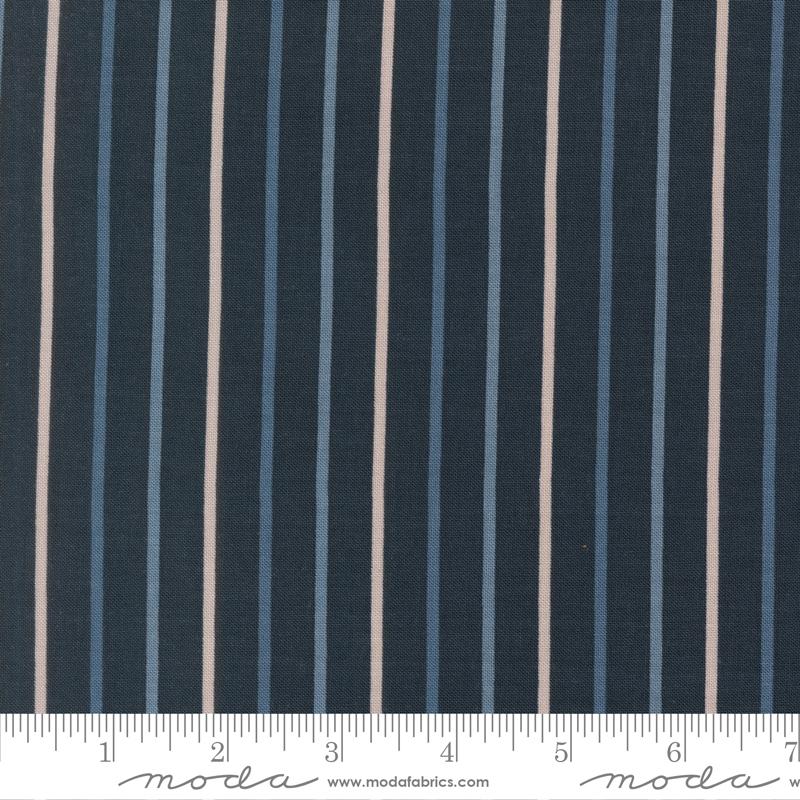 Magic Stripe Midnight - Quilt Fabric, zoomed in. Select this picture to zoom back out.