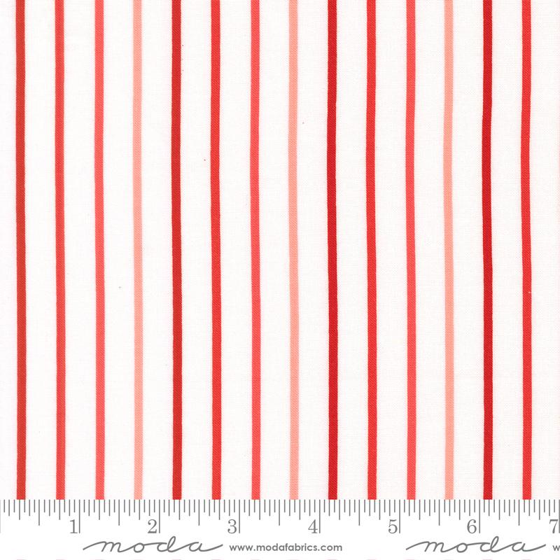Magic Stripe Love - Quilt Fabric, zoomed in. Select this picture to zoom back out.
