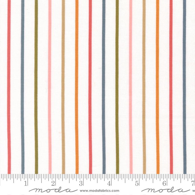 Magic Stripe Daisy - Quilt Fabric, zoomed in. Select this picture to zoom back out.