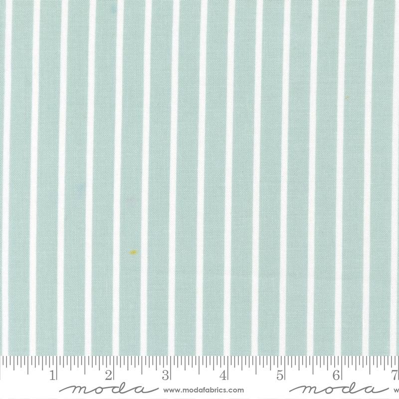 Magic Stripe Robins Egg - Quilt Fabric, zoomed in. Select this picture to zoom back out.