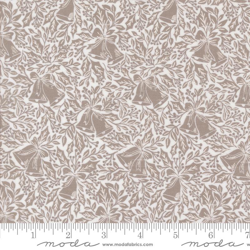 Berry And Pine Bells - Snow - Quilt Fabric