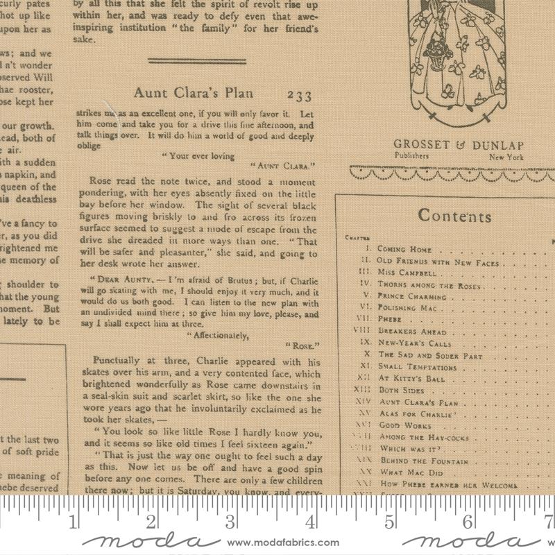 True Love Print Oatmeal - Quilt Fabric