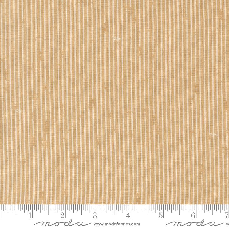 Garden Glam Stripes Oatmeal - Quilt Fabric, zoomed in. Select this picture to zoom back out.