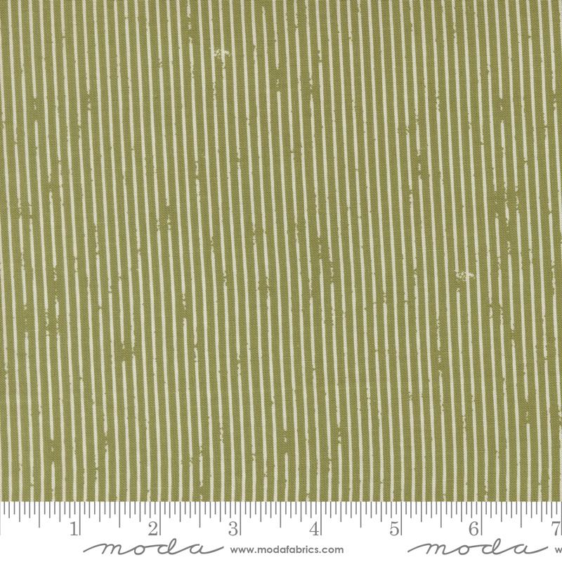 Garden Glam Stripes Grass - Quilt Fabric, zoomed in. Select this picture to zoom back out.