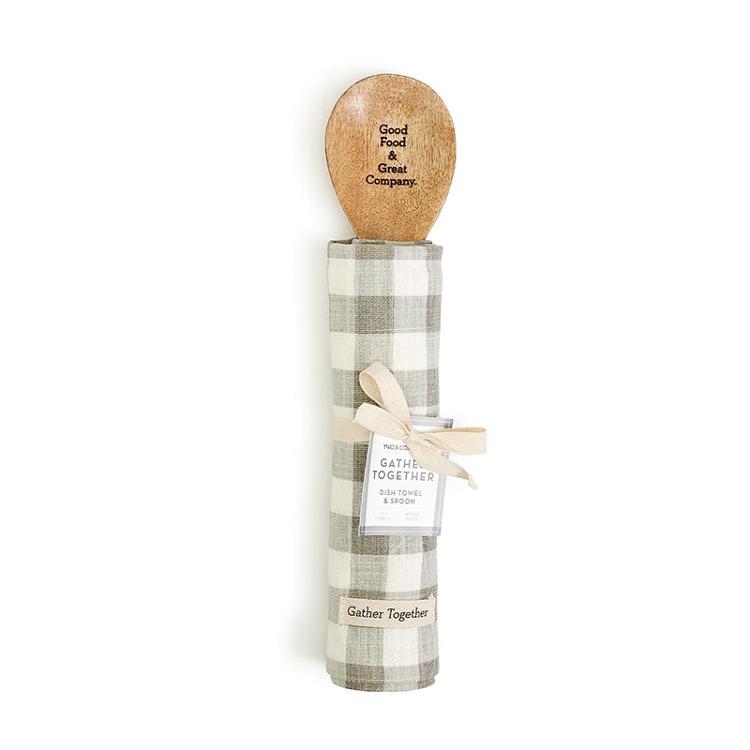Towel and Wooden Spoon Set