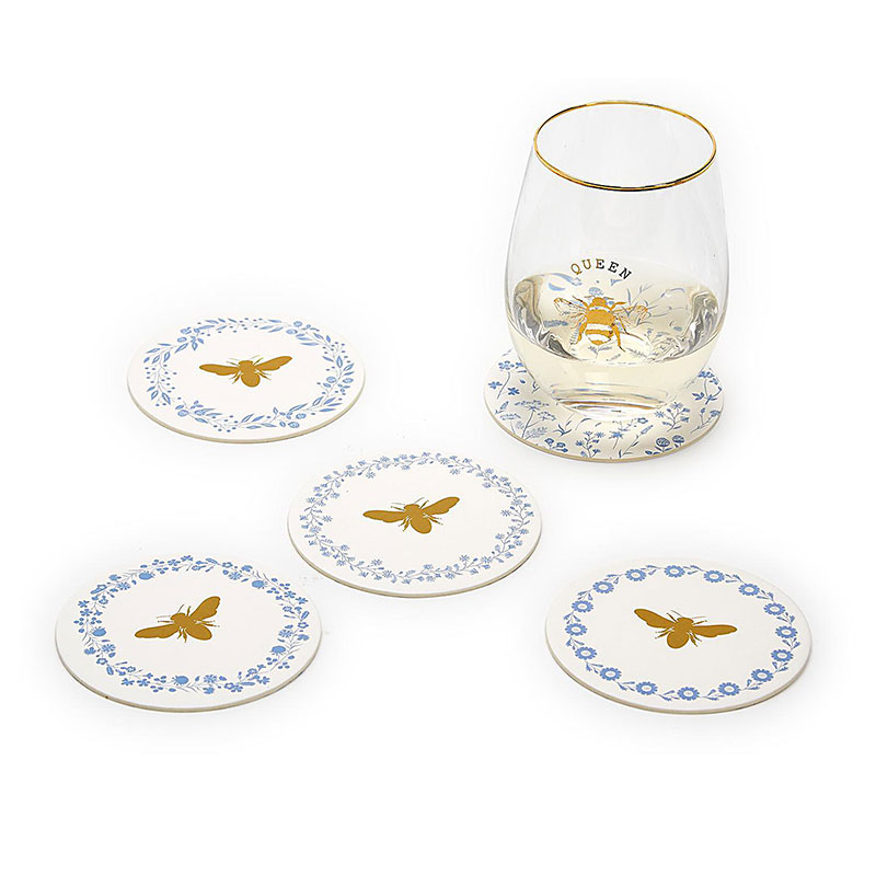 Bees & Blooms Paper Coaster 24ct