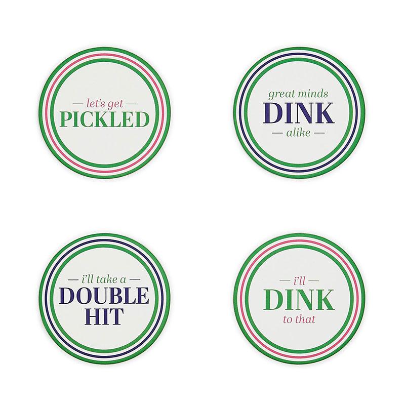 Pickleball Paper Coasters 24 ct.