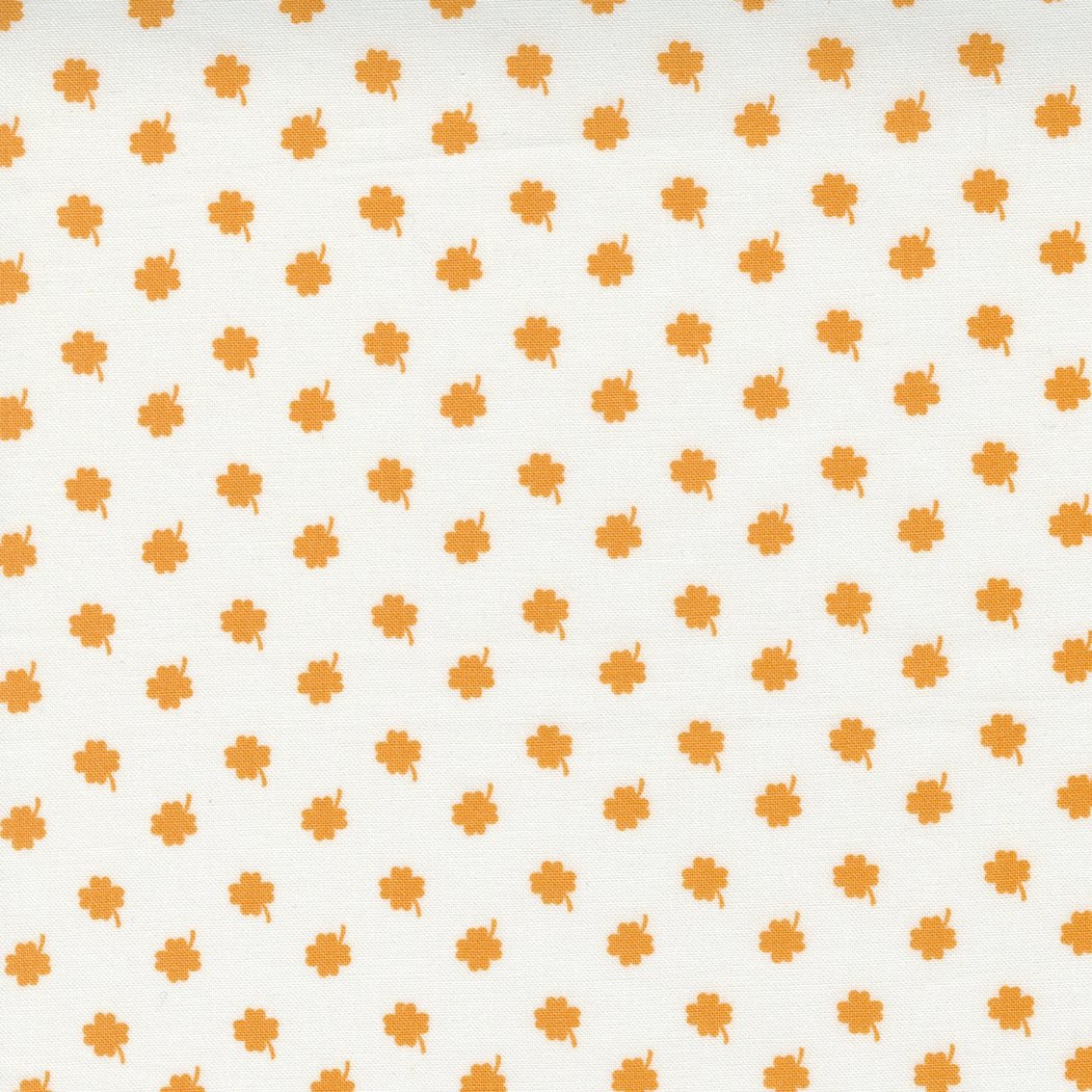 One Fine Day Ivory Orange - St Patricks Day - Quilt Fabric