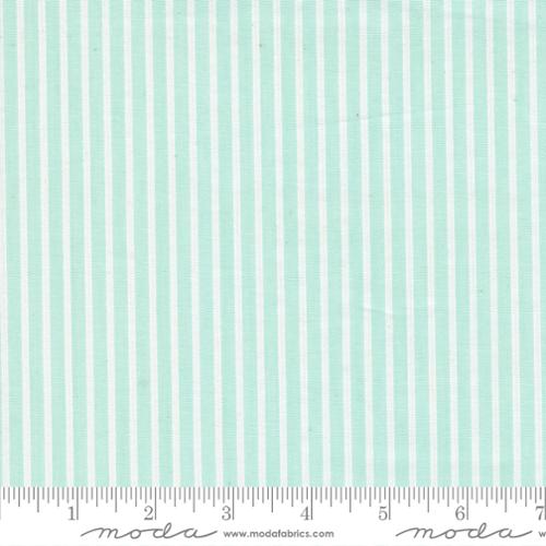 Merry Little Christmas Aqua Stripes - Quilt Fabric