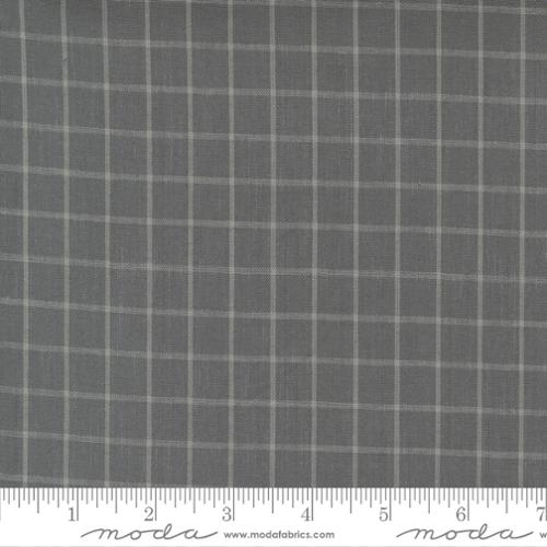 Merry Little Christmas Grey Grid - Quilt Fabric