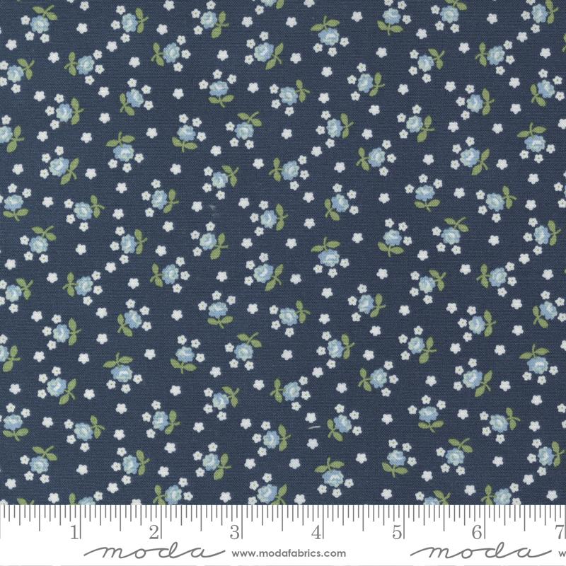 Nantucket Summer Floral Navy - Quilt Fabric