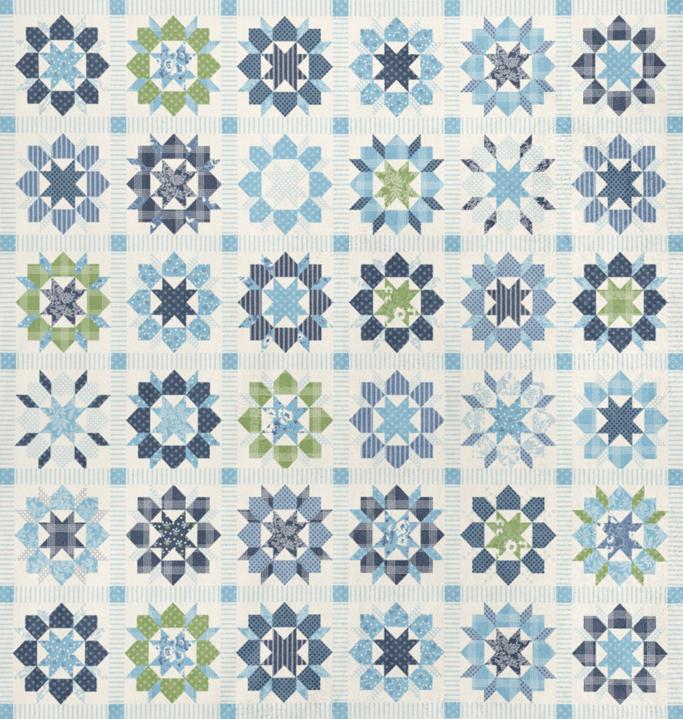 Nantucket Summer Quilting Cuddle Multi - Quilt Fabric
