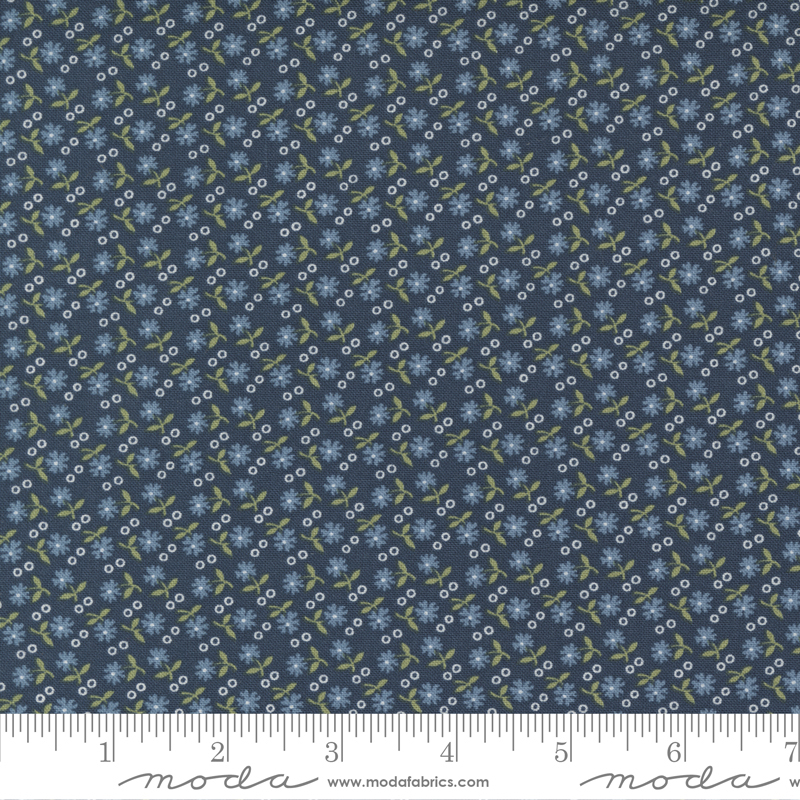 Sunnyside Gather Navy - Quilt Fabric