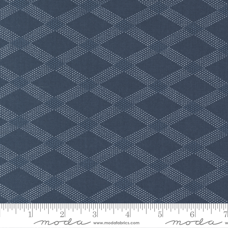 Sunnyside Story Navy - Quilt Fabric