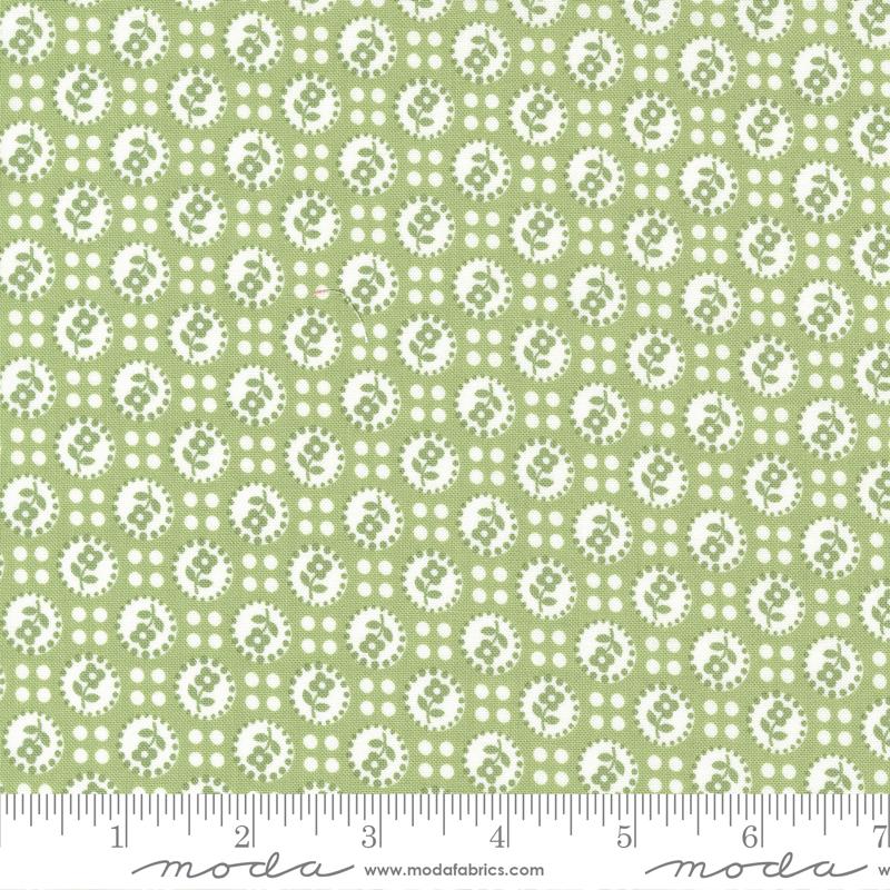 Lighthearted Sweet Green - Blenders Dots - Quilt Fabric