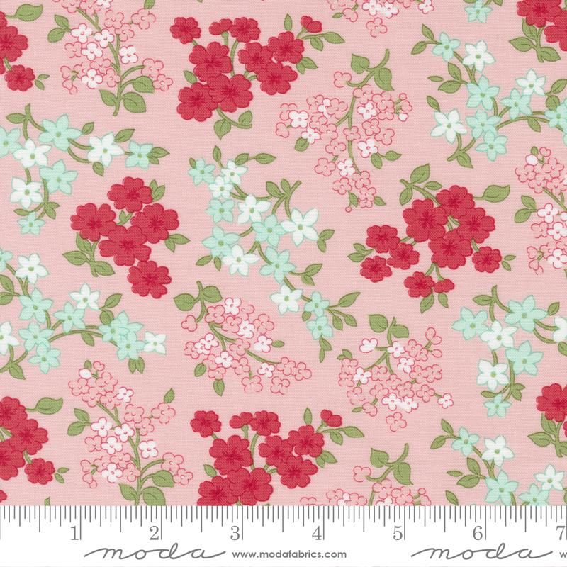 Lighthearted Gather Light Pink - Florals - Quilt Fabric