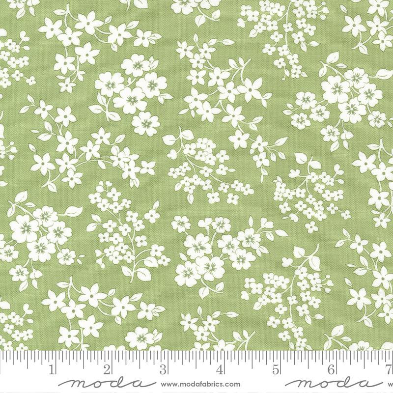 Lighthearted Gather Green - Florals - Quilt Fabric