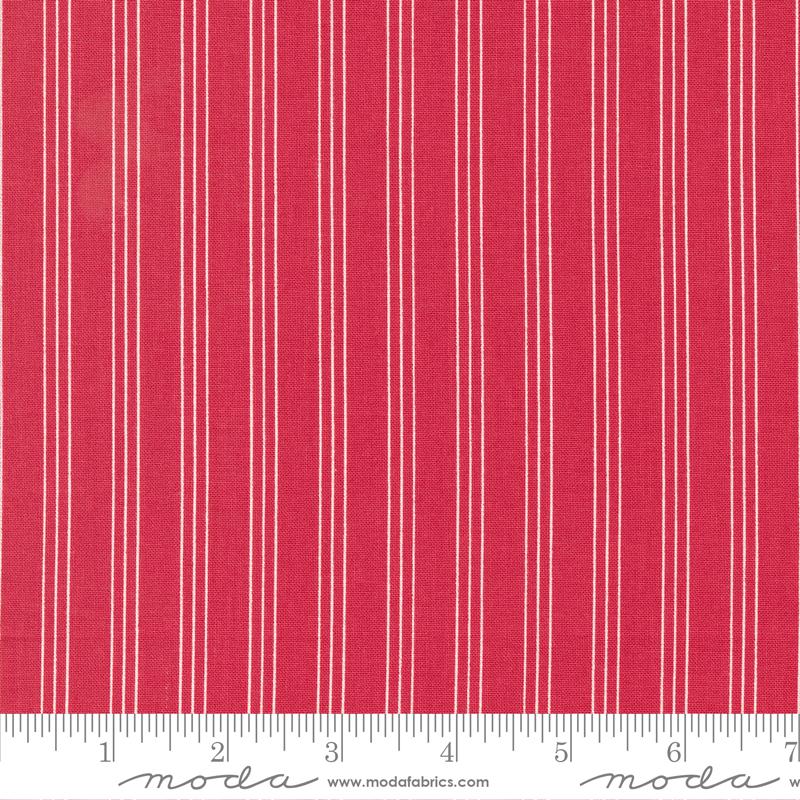 Lighthearted Stripe Red - Stripes - Quilt Fabric