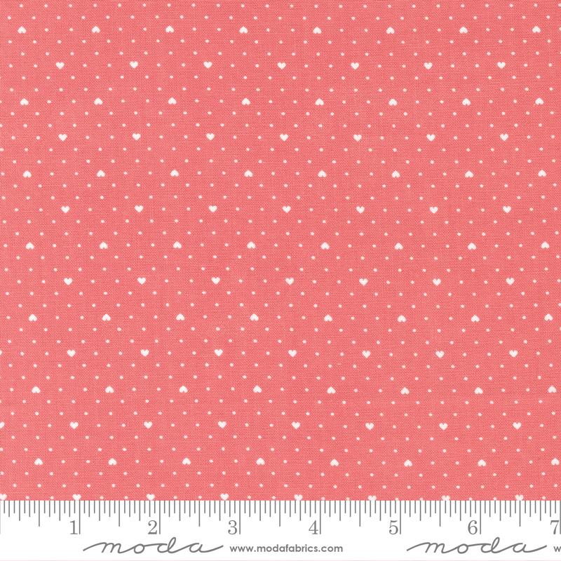 Lighthearted Heart Dot Pink - Dots - Quilt Fabric
