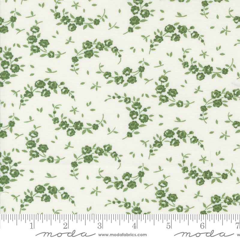 Shoreline Cream Green - Quilt Fabric