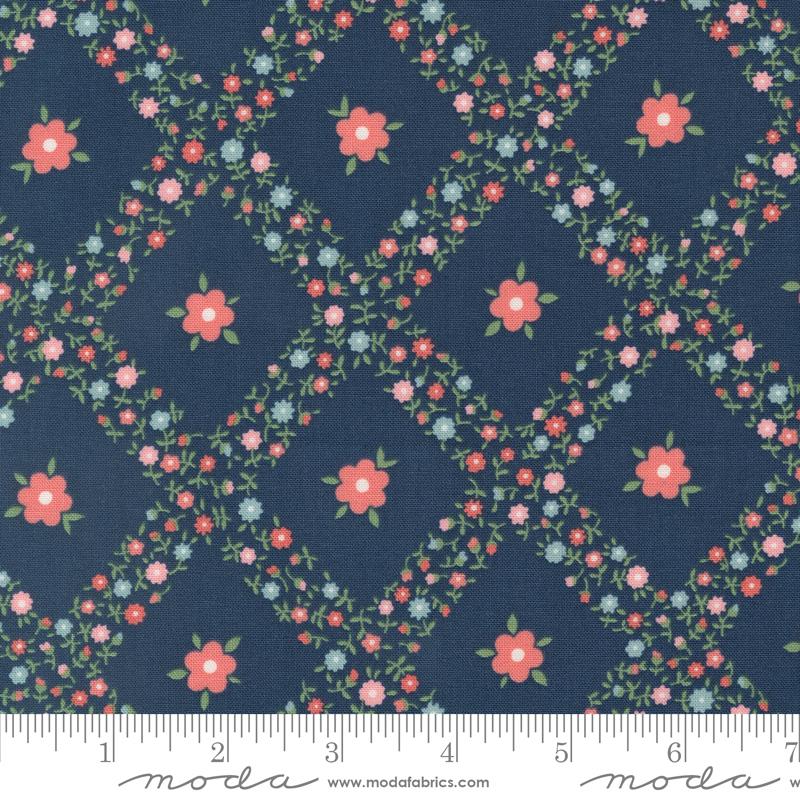 Rosemary Cottage Navy - Quilt Fabric