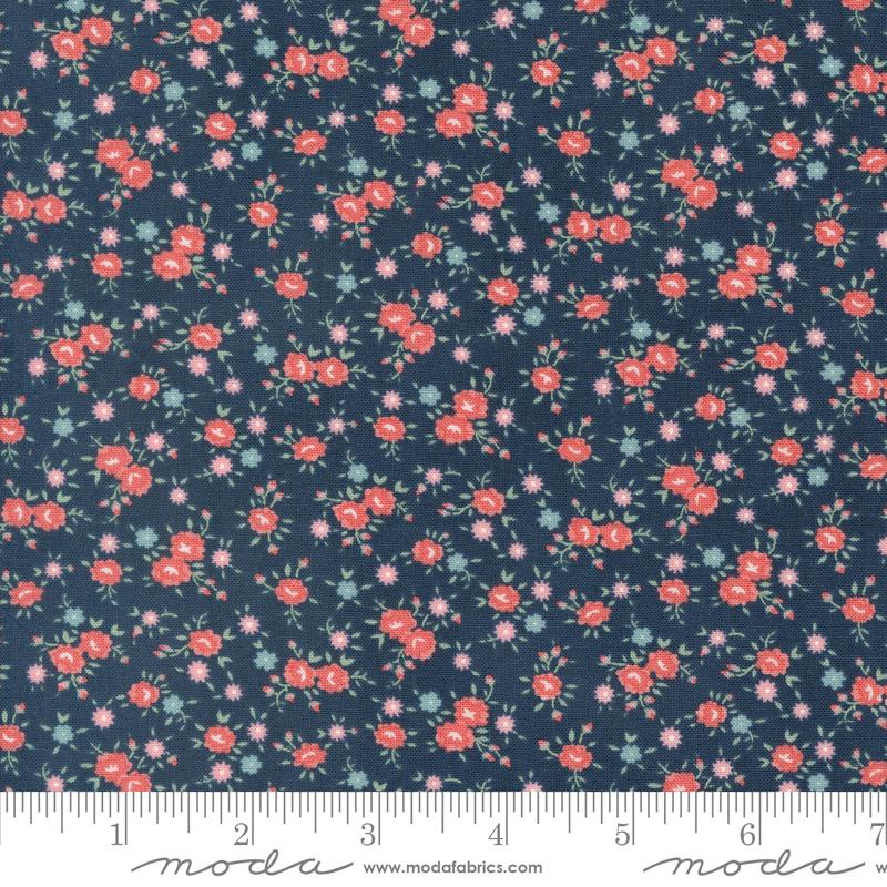 Rosemary Cottage Navy - Quilt Fabric