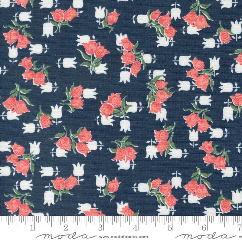Rosemary Cottage Navy - Quilt Fabric