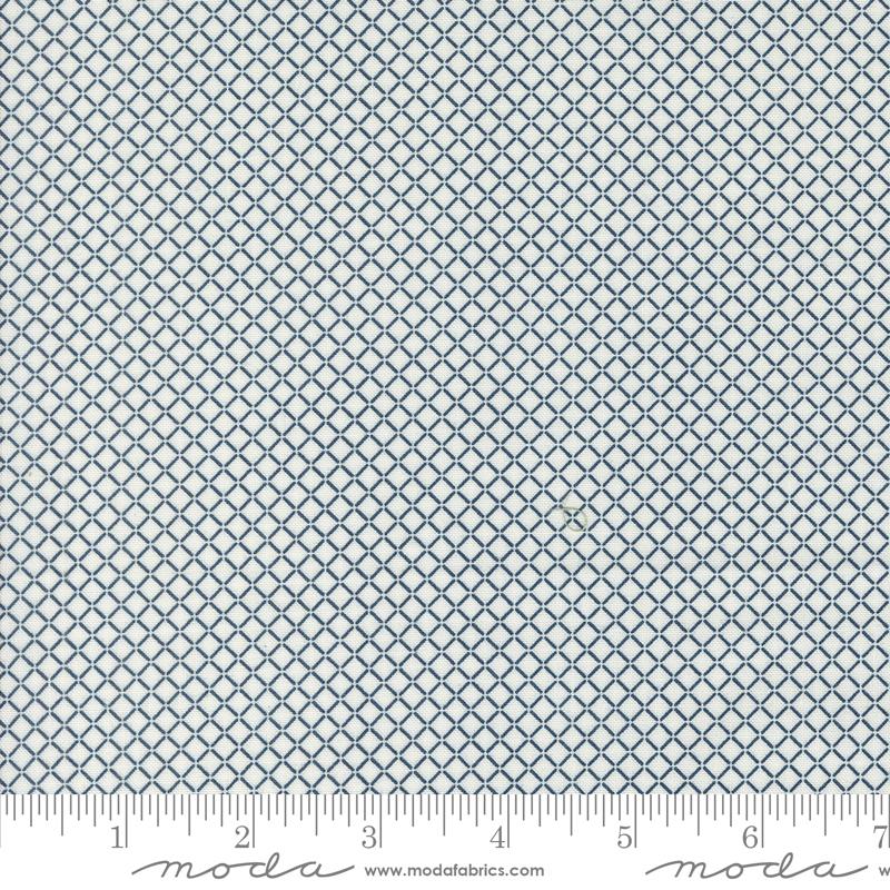 Rosemary Cottage Cream Navy - Quilt Fabric