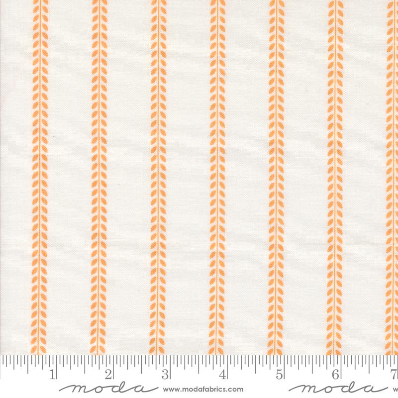 Summertime Stripes Cream Orange - Quilt Fabric