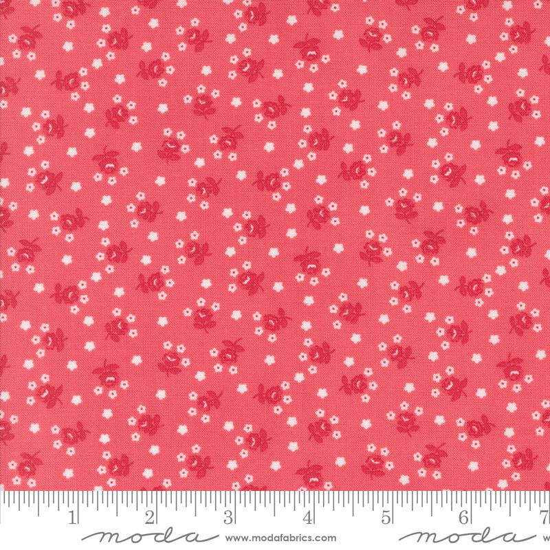 Summertime Floral Dark Pink - Quilt Fabric