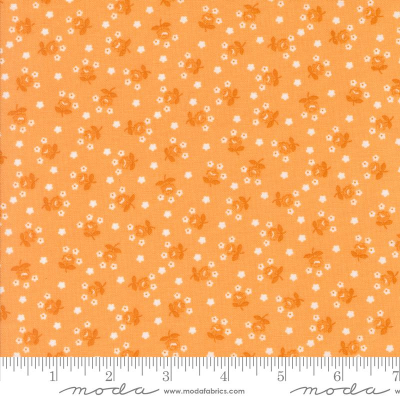 Summertime Floral Orange - Quilt Fabric