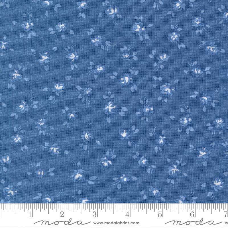 Blueprint Small Flower Sea - Quilt Fabric