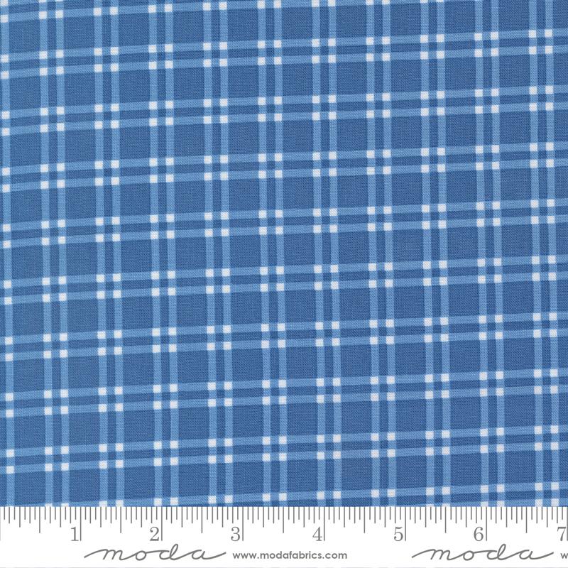 Blueprint Gingham Sea - Quilt Fabric