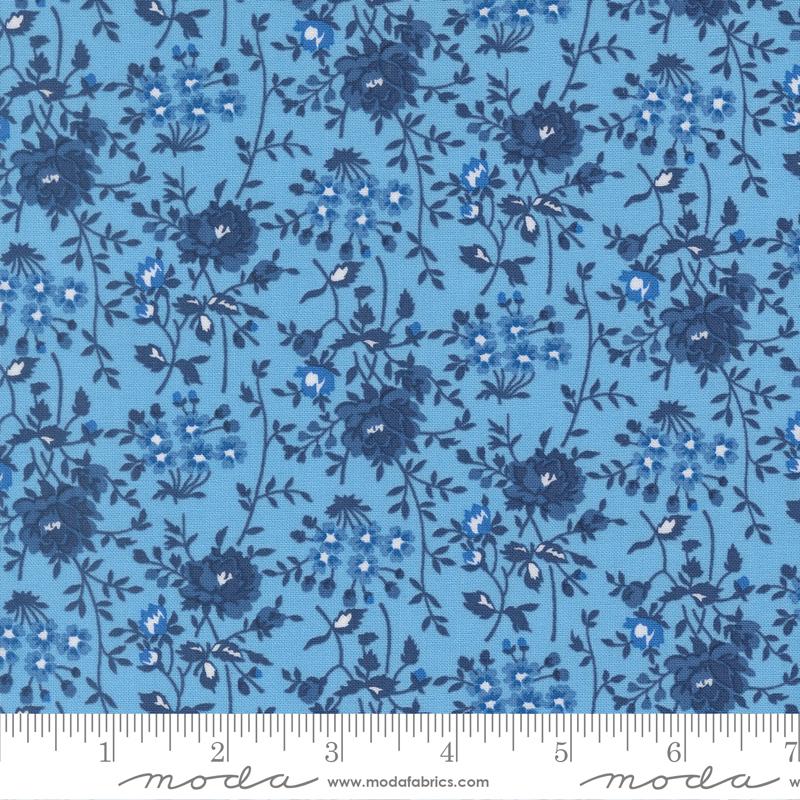 Blueprint Floral Harbor - Quilt Fabric