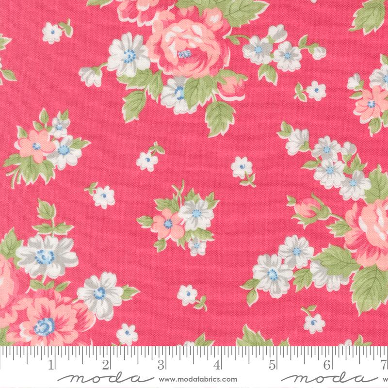 A Cat Named Stitch Pink Rosie - Quilt Fabric