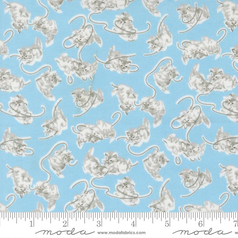 A Cat Named Stitch Kitten Sky - Quilt Fabric