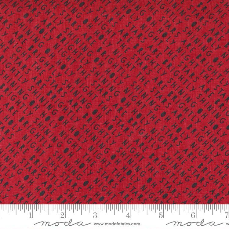 Red Barn Christmas Red Black - Quilt Fabric