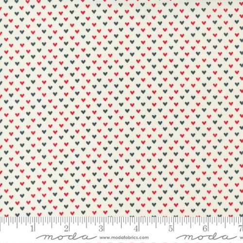 Flirt Tiny Heart Cream Multi - Quilt Fabric
