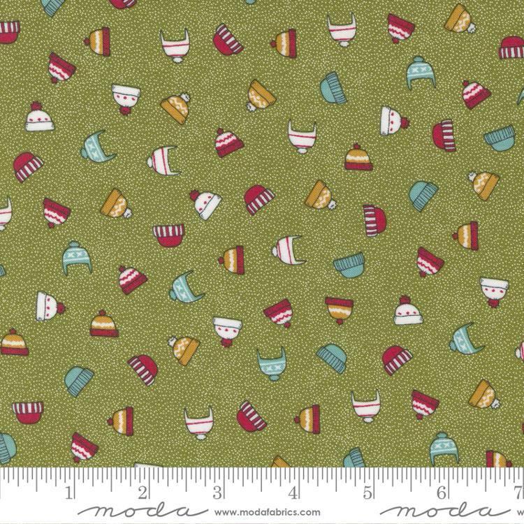Snowkissed Pine - Bundle Up Christmas Hats - Quilt Fabric