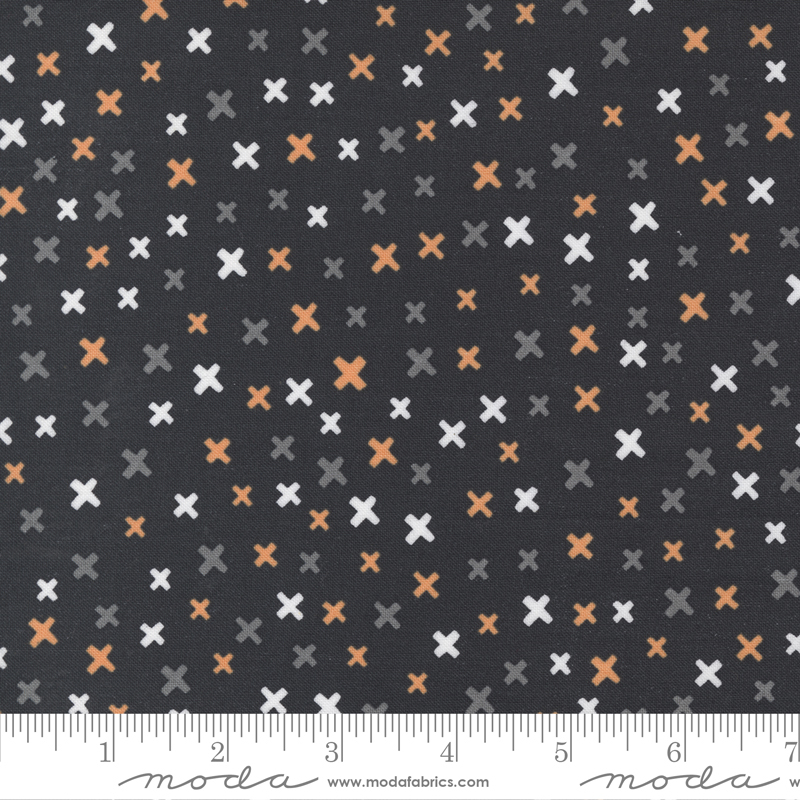 Late October Black - Xs - Quilt Fabric