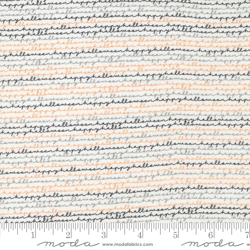 Late October Vanilla Multi - Happy Halloween - Quilt Fabric